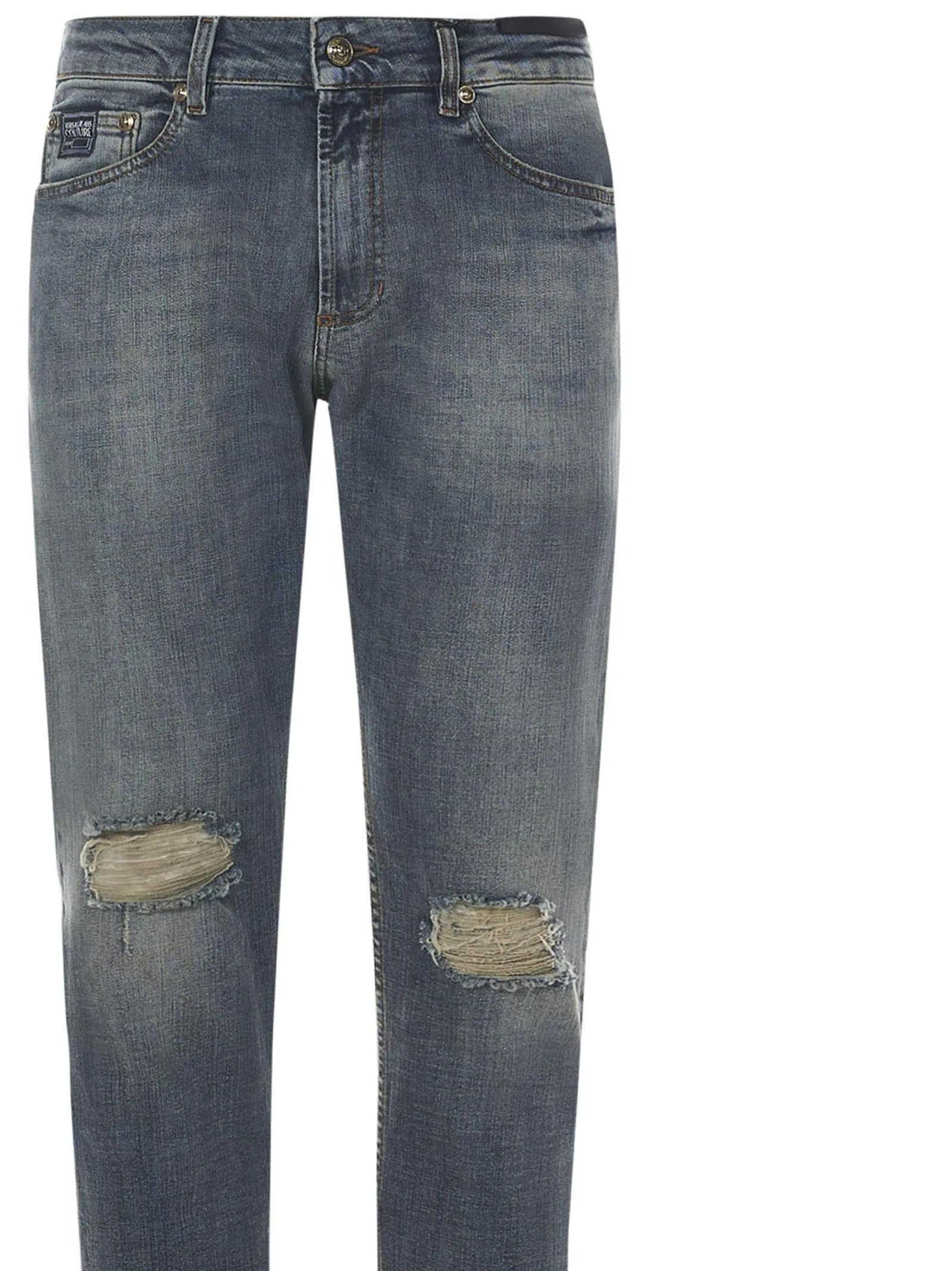 Versace Jeans Couture Ripped Skinny Jeans