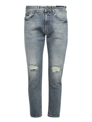 Versace Jeans Couture Ripped Slim-Fit Jeans