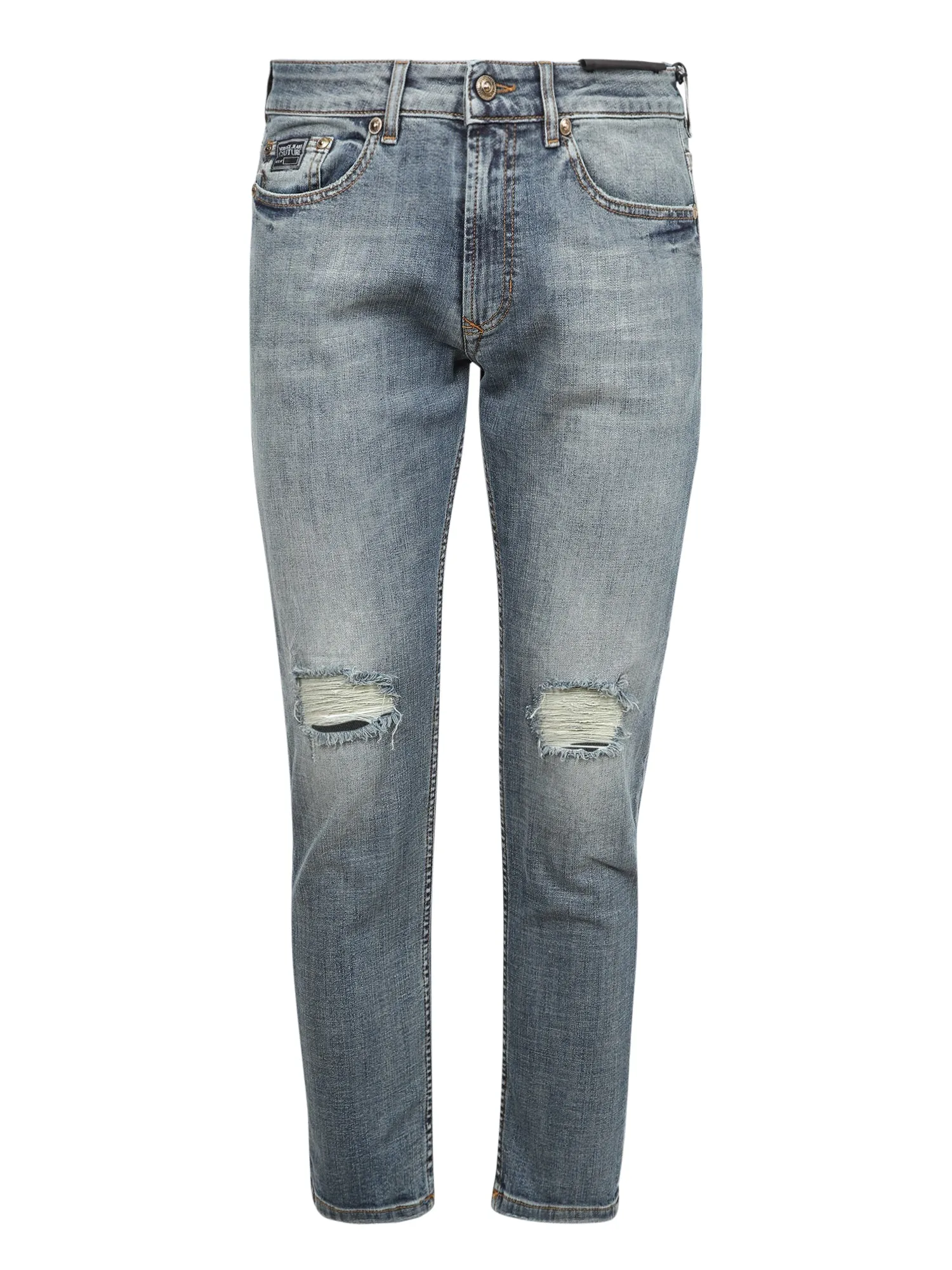 Versace Jeans Couture Ripped Slim-Fit Jeans