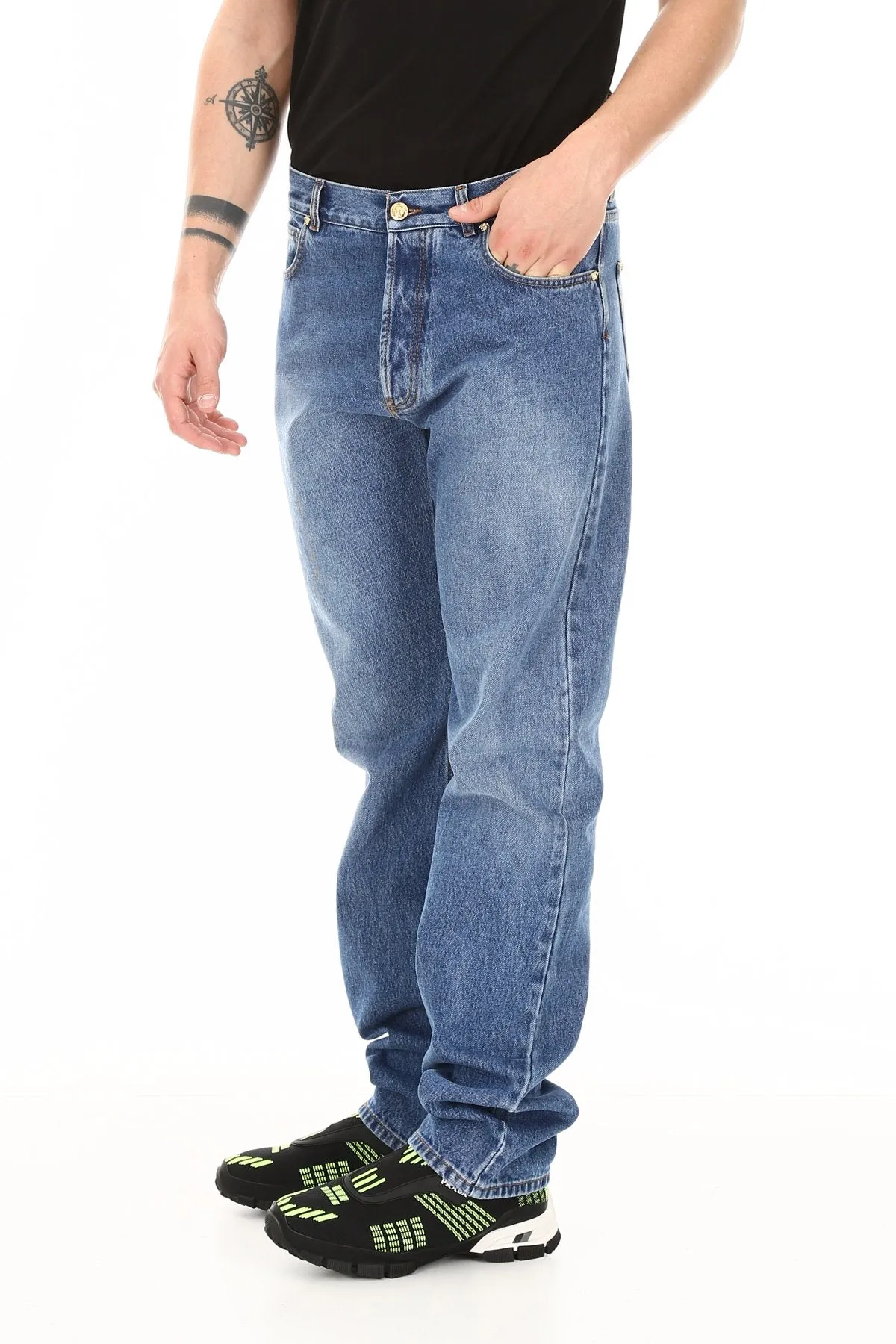 Versace Straight-Leg Denim Jeans