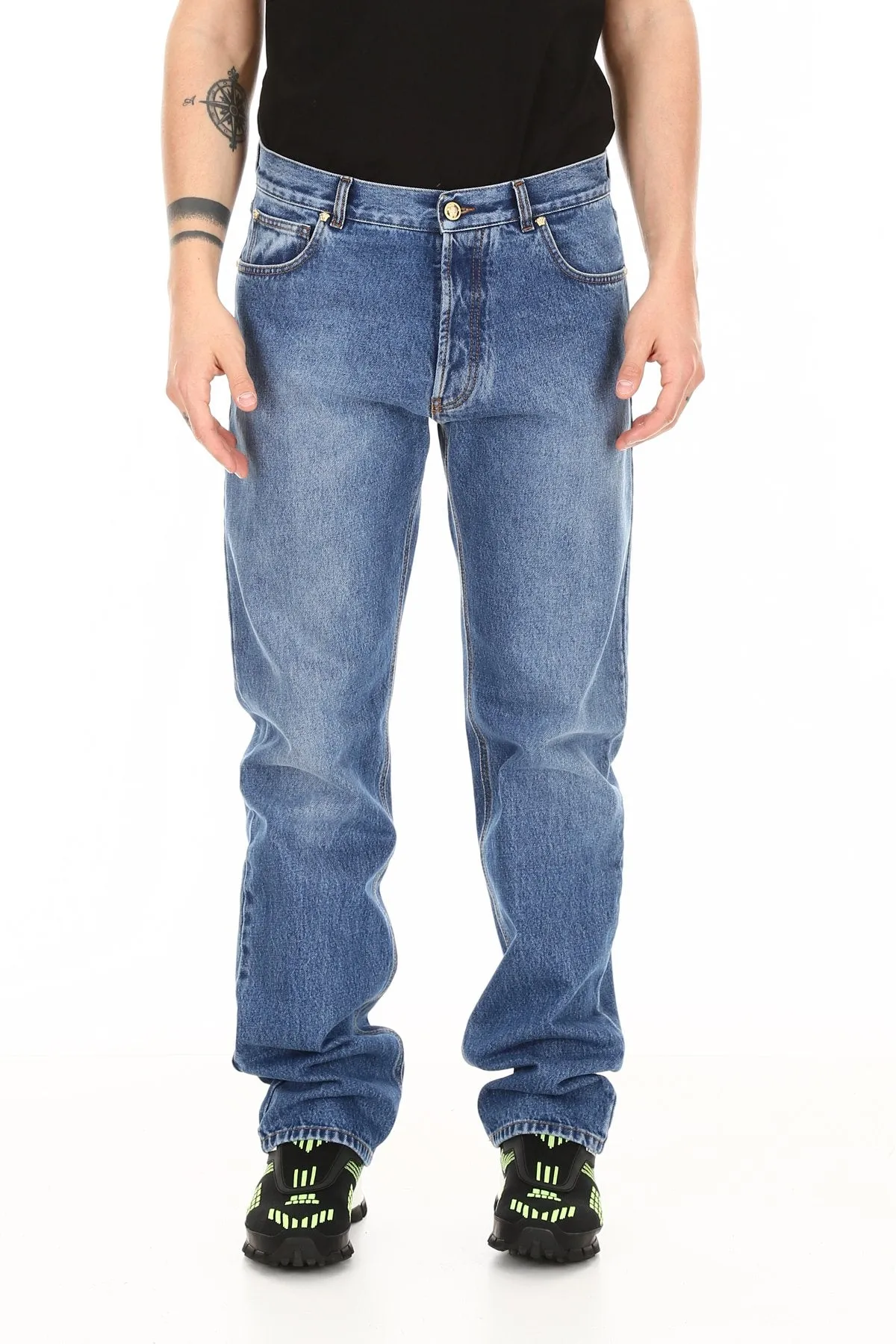 Versace Straight-Leg Denim Jeans