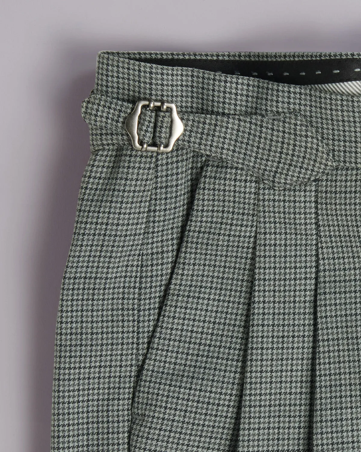 Vertex Houndstooth Neapolitan Pants - Dark Grey
