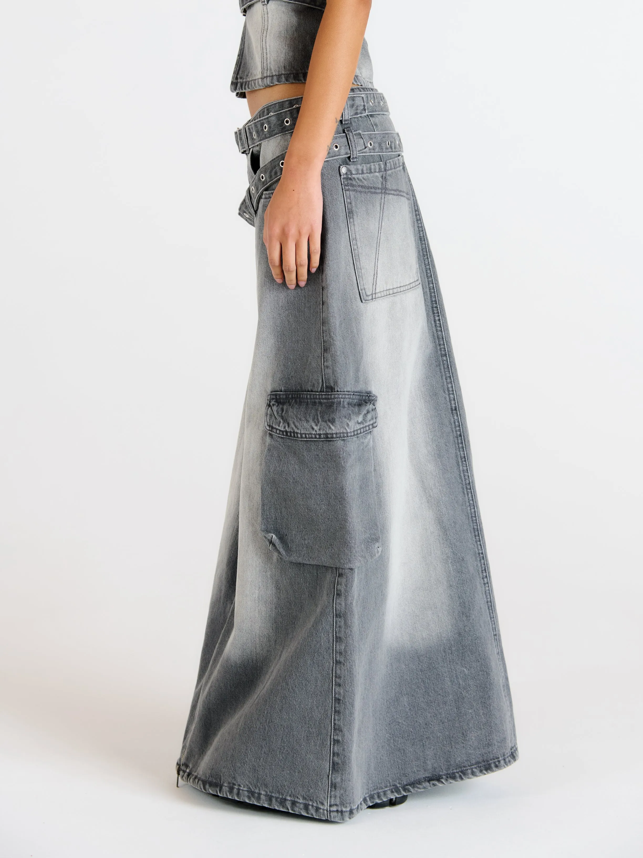 Vertigo Cargo Maxi Skirt