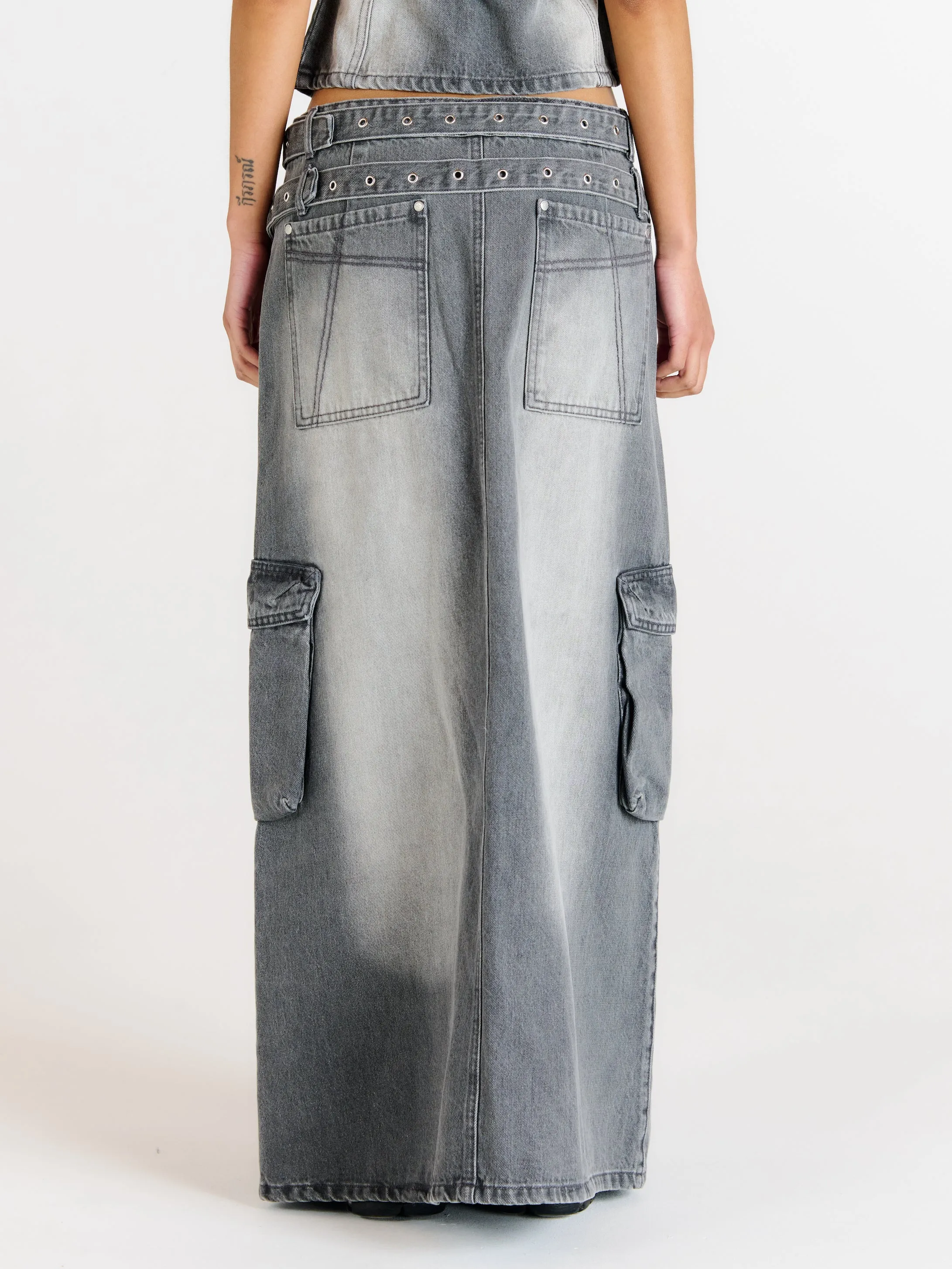 Vertigo Cargo Maxi Skirt