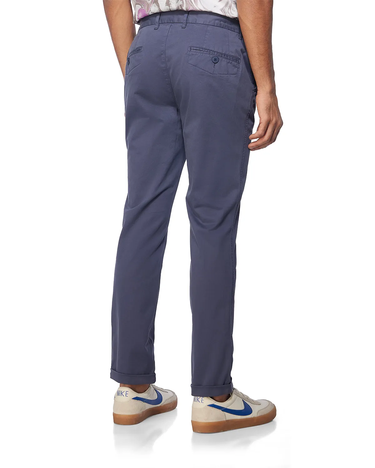 Vintage-Day Casual Chinos - Navy
