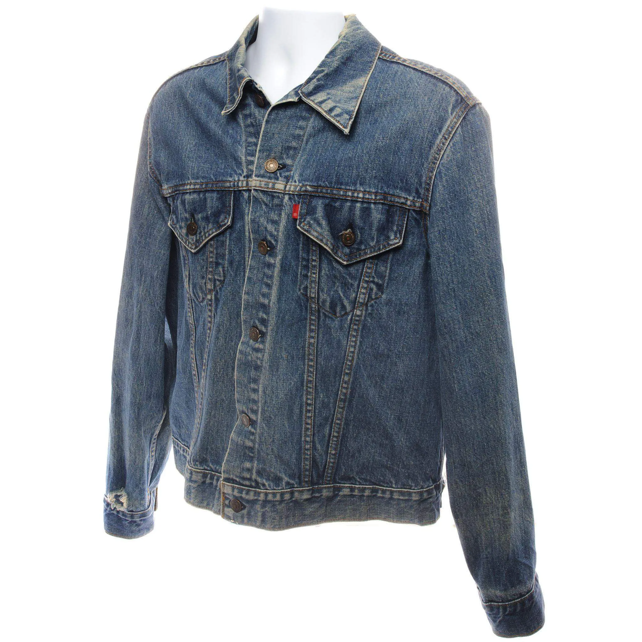 VINTAGE LEVIS JACKET SINGLE STITCH SIZE 46 MADE IN USA