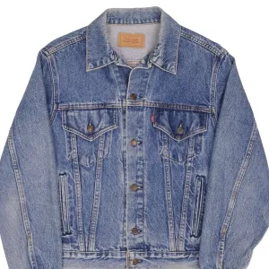 VINTAGE LEVIS TYPE 3 DENIM JACKET 4 POCKETS 1980S SIZE 42R MADE IN USA