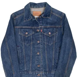 VINTAGE LEVIS TYPE 3 DENIM JACKET 4 POCKETS 76581 0214 1980S SMALL MADE IN USA