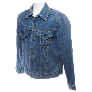 VINTAGE LEVIS TYPE 3 JACKET 2 POCKETS SINGLE STITCH SIZE 39 1980S MADE IN USA