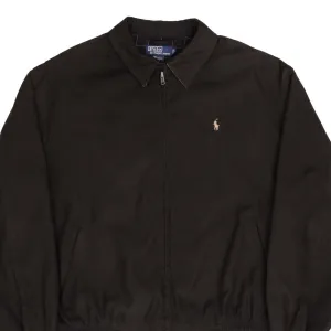 VINTAGE POLO RALPH LAUREN BLACK HARRINGTON GOLF JACKET 1990S SIZE XL