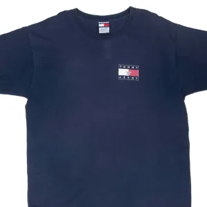 VINTAGE TOMMY JEANS BLUE TEE SHIRT 1990S XL