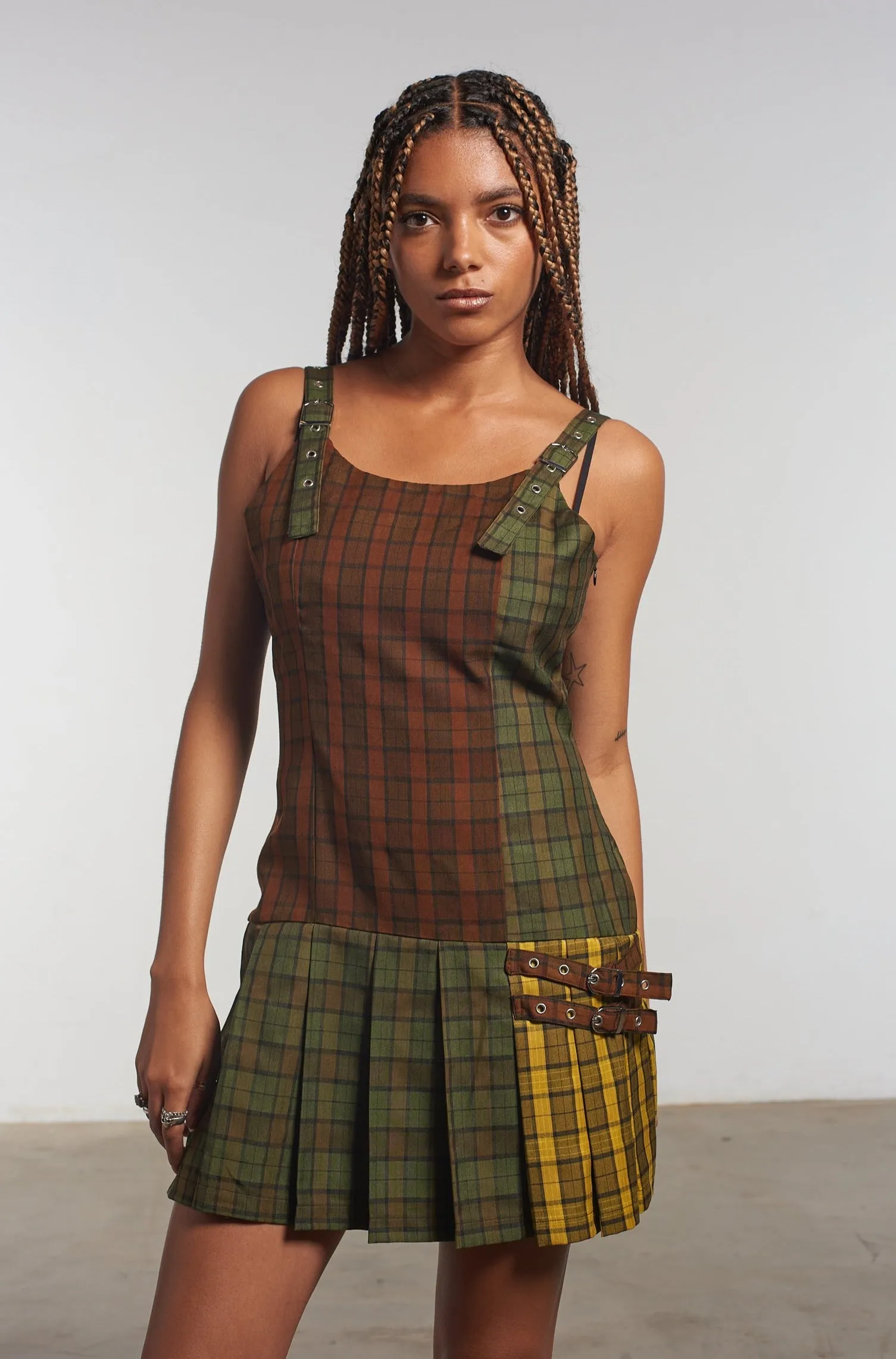 Viv Tartan Mini Dress