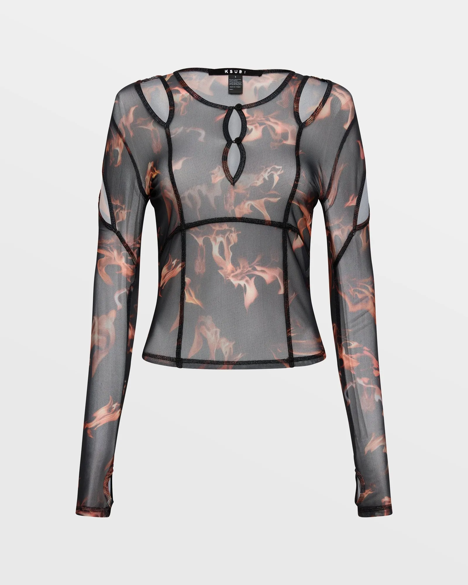VOID MESH LS TOP CONSUMED