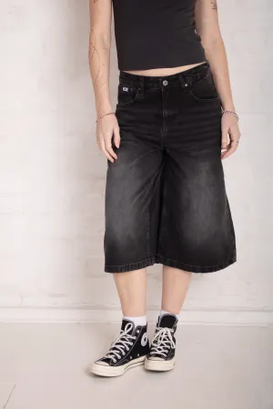 Washed Black Release Jorts