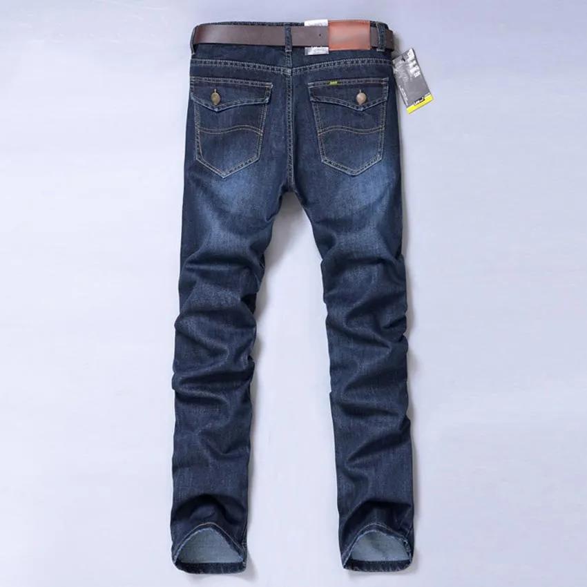 West Louis™ Denim Casual Blue Jeans