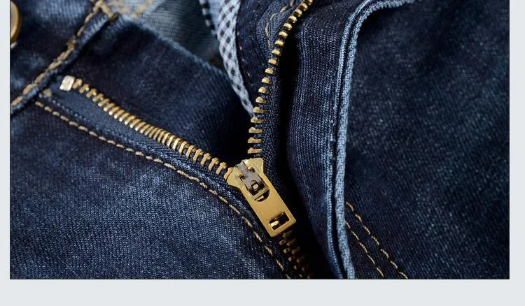 West Louis™ Denim Casual Blue Jeans