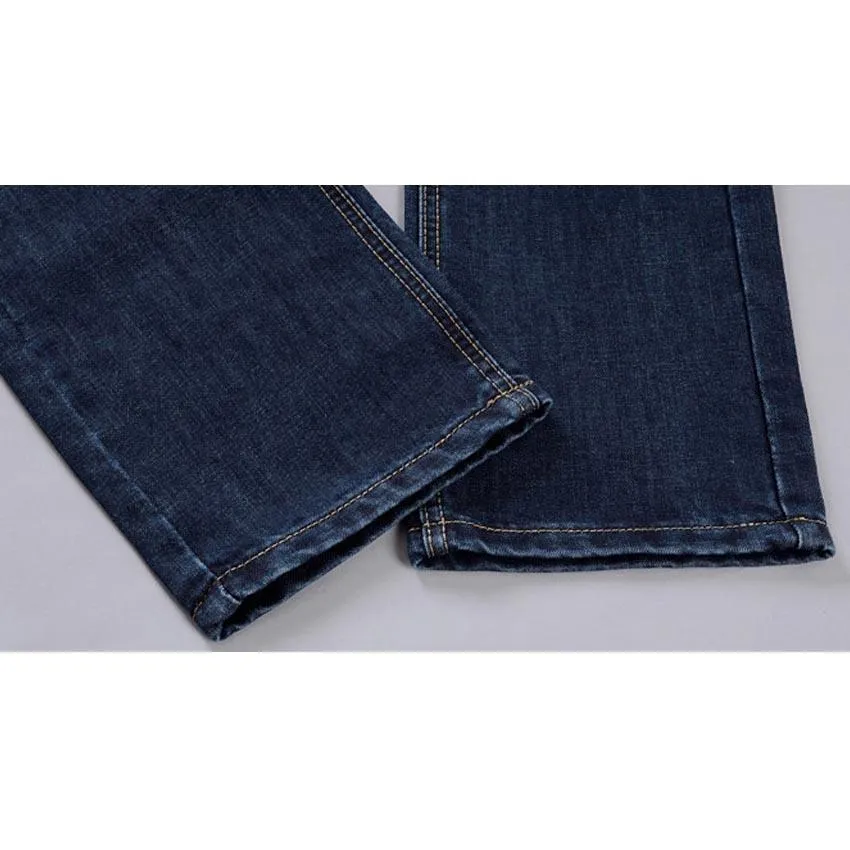 West Louis™ Denim Casual Blue Jeans
