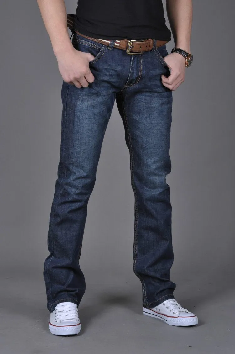 West Louis™ Denim Casual Blue Jeans