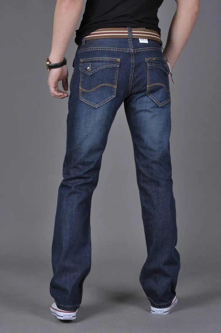 West Louis™ Denim Casual Blue Jeans