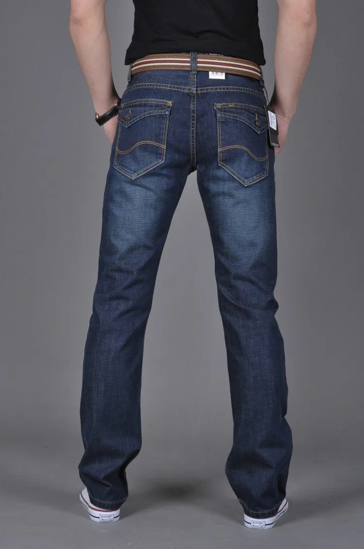 West Louis™ Denim Casual Blue Jeans