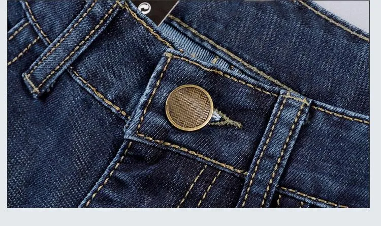 West Louis™ Denim Casual Blue Jeans