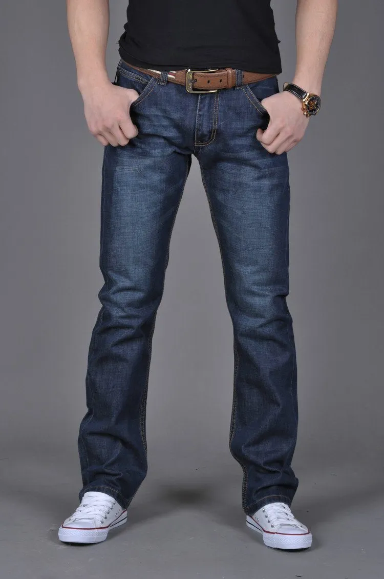 West Louis™ Denim Casual Blue Jeans