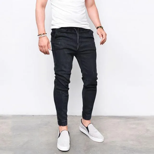 West Louis™ Shinny Washed Harem Jeans