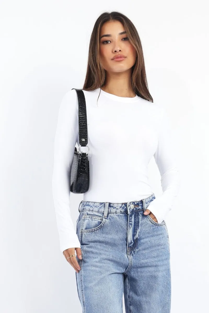 White Supersoft Top Long Sleeve