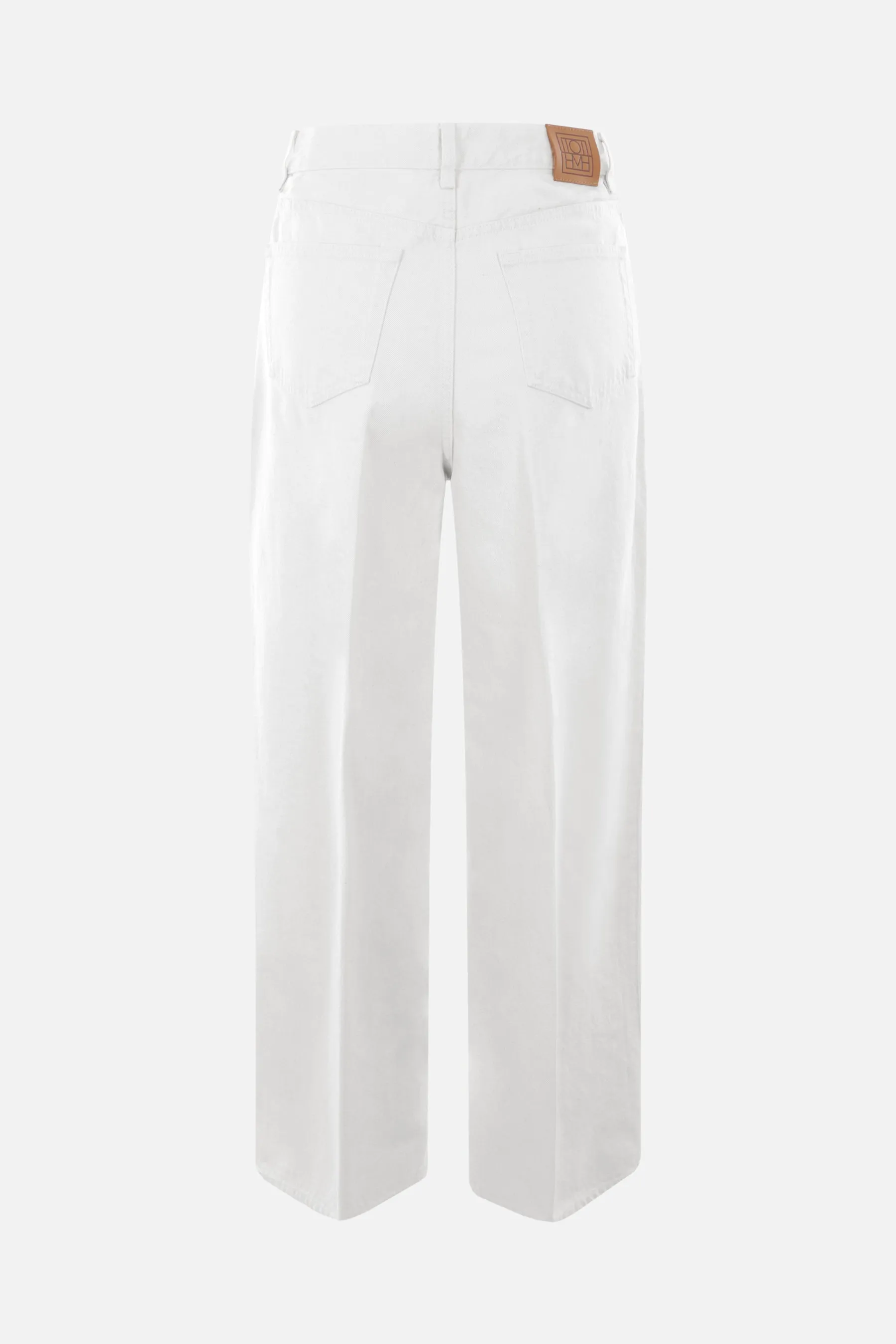 wide-leg jeans in organic cotton