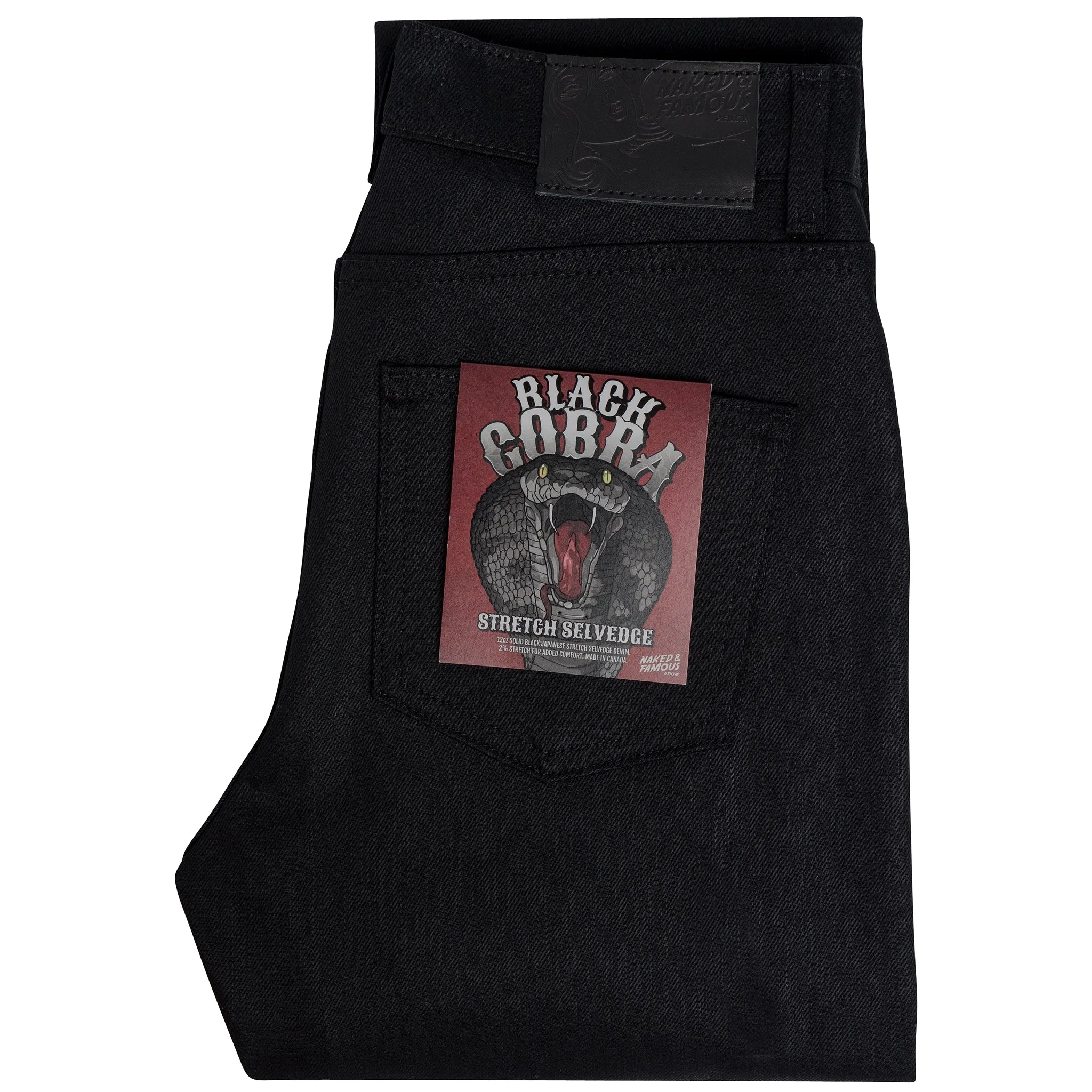 Women's - High Skinny - Black Cobra Stretch Selvedge