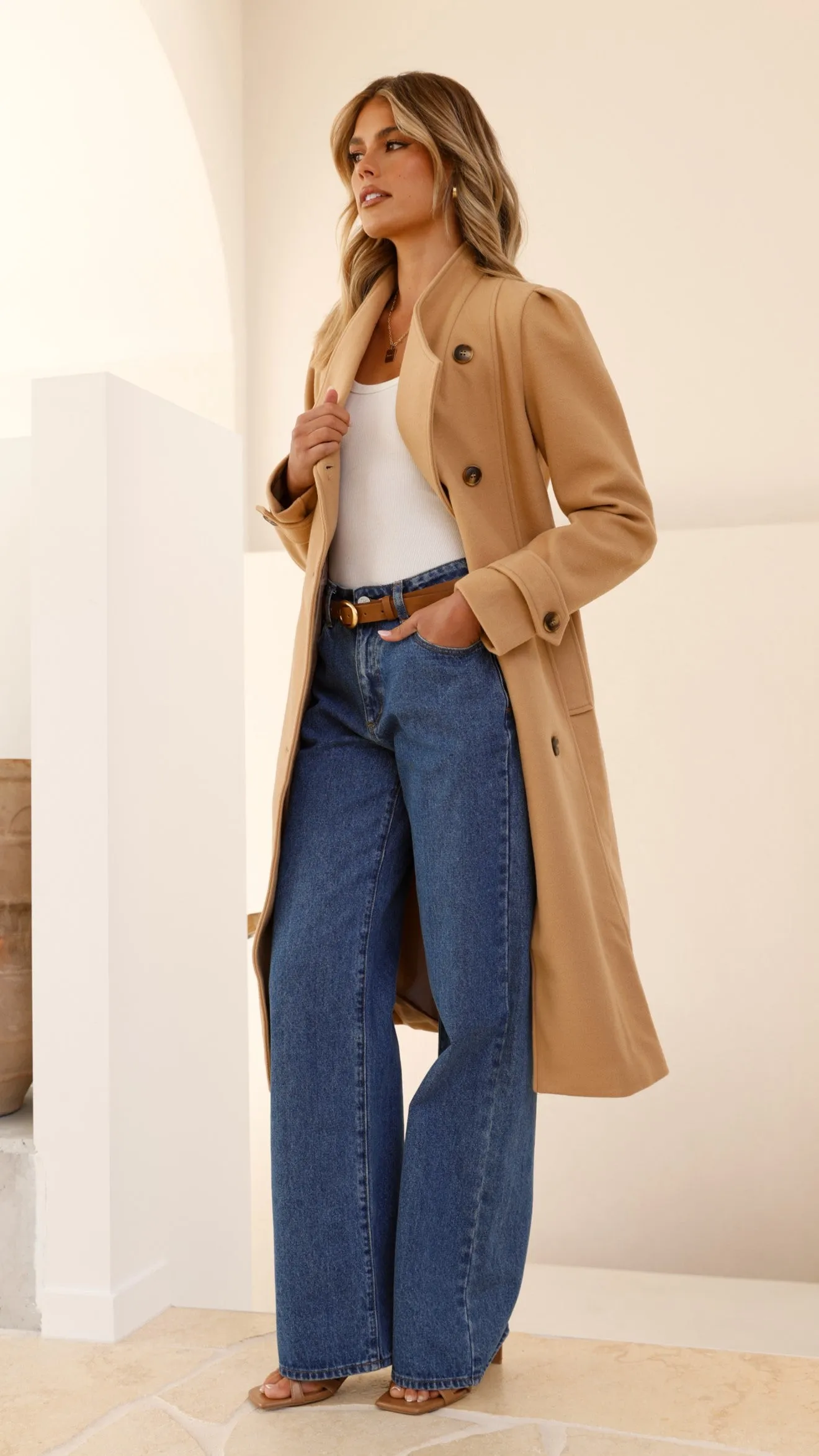 Xenos Coat - Camel