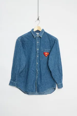 Y2K Superman Denim shirt (M)