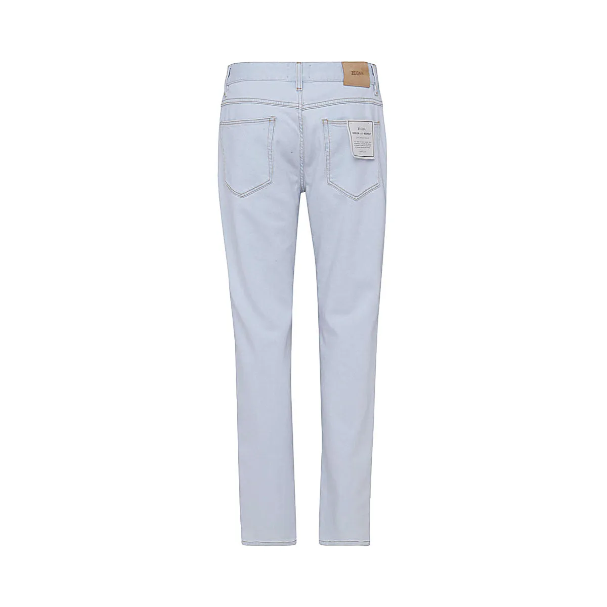 Z Zegna Logo Patch Straight Leg Jeans