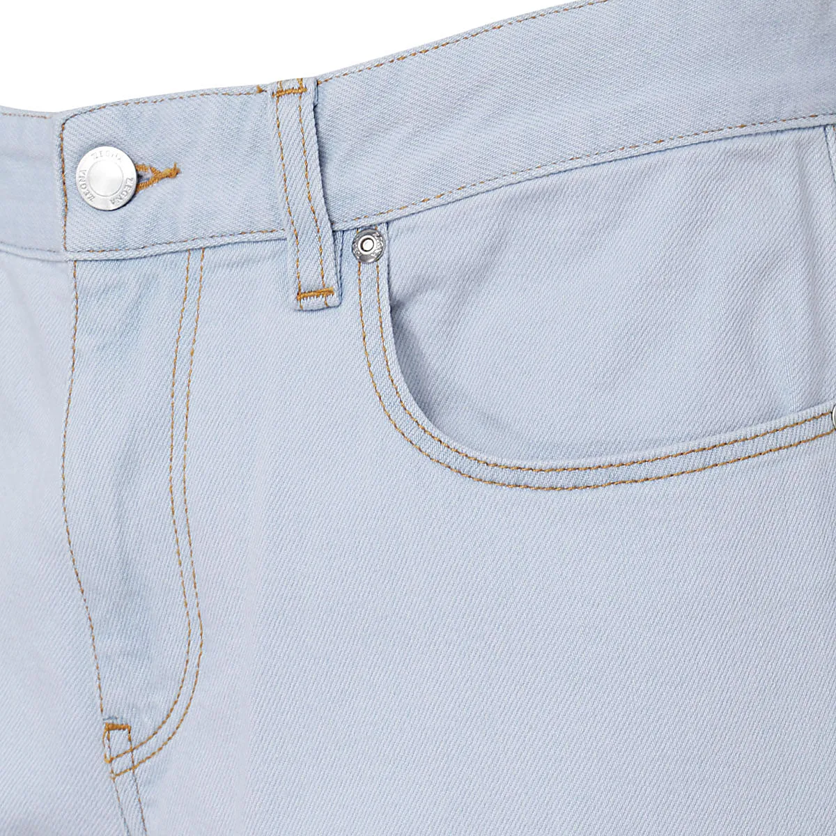 Z Zegna Logo Patch Straight Leg Jeans